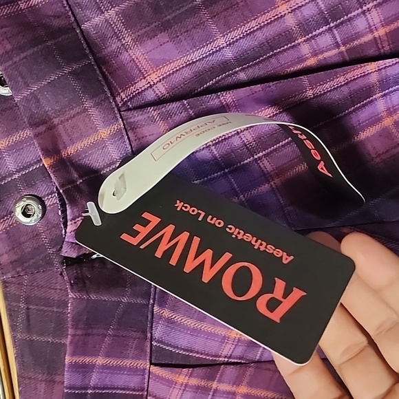 Romwe Skirt Plaid Size Large NWT - Picture 6 of 7